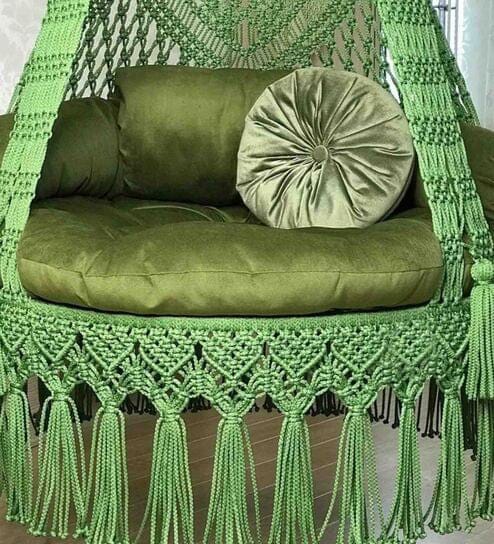 Outdoor Macrame Swing For Adults - Leechoo